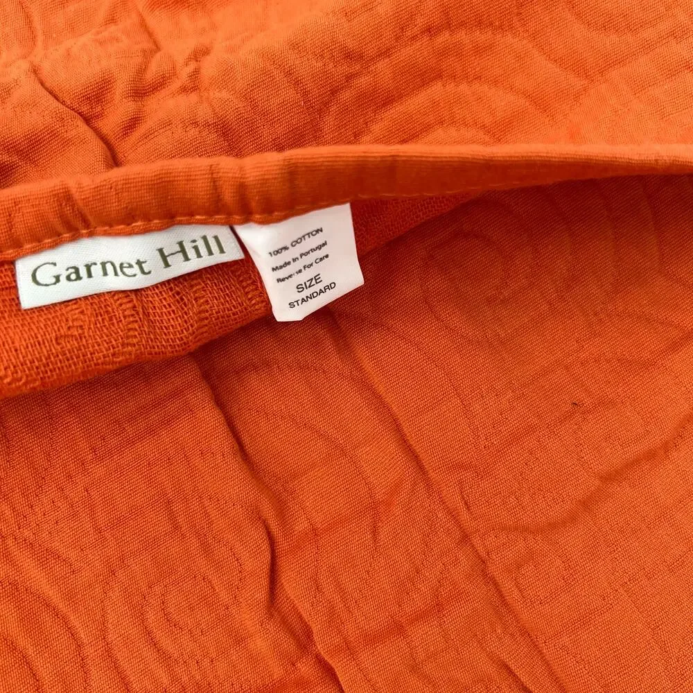 Garnet Hill orange standard pillow case